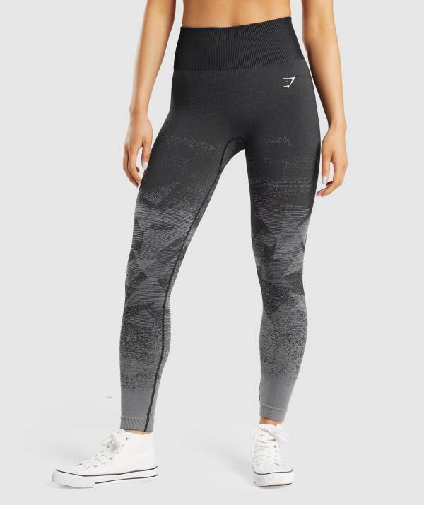 Damske Legíny Gymshark Adapt Ombre Seamless Čierne | VB3485760